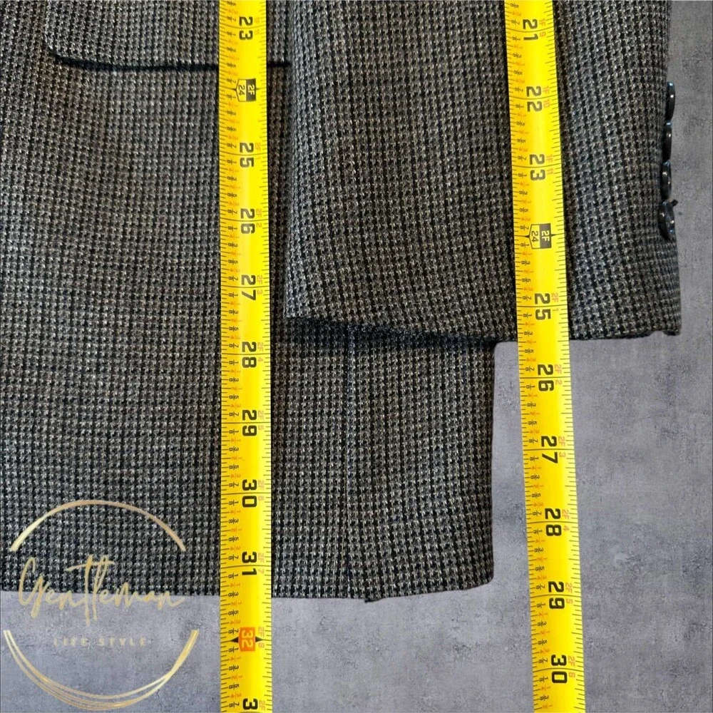 CLUB ROOM Men's Blazer Sport Coat Two-Button SuiJacket 41R Brown Wool/Cashmere